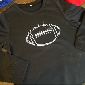 Women’s Black Football 'Gameday' Sweatshirt